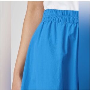 EILEEN FISHER Womens White Pocketed Elastic Waist Pull On Pinstripe Cropped Pants main image 1